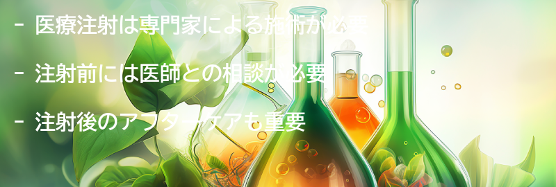 医療注射の注意点の要点まとめ