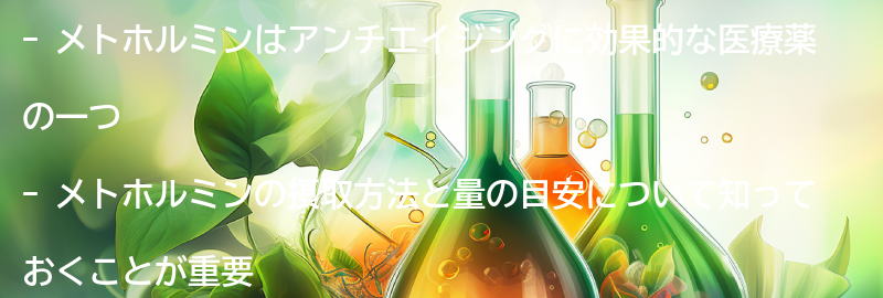 メトホルミンの摂取方法と量の目安の要点まとめ