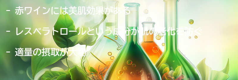 赤ワインがもたらす美肌効果とは？の要点まとめ