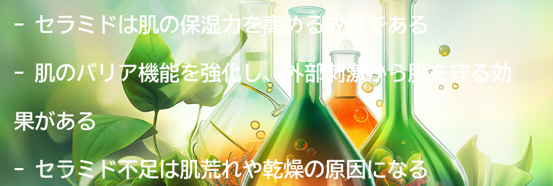 セラミドの効果とは？の要点まとめ