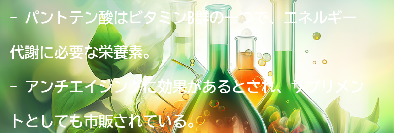 パントテン酸とは？の要点まとめ