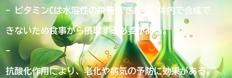 ビタミンCとは？の要点まとめ
