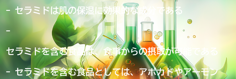 セラミドを含む食品の紹介の要点まとめ