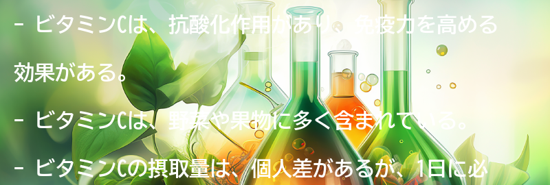 ビタミンCとは？の要点まとめ