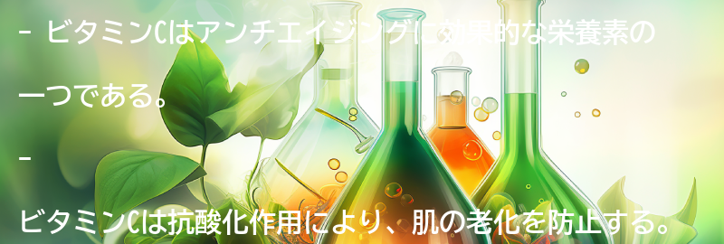 ビタミンCのアンチエイジング効果とは？の要点まとめ