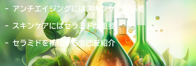 アンチエイジングに必要なスキンケアとは？の要点まとめ