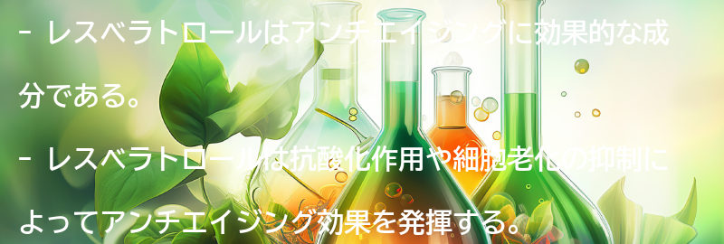 アンチエイジング効果についての要点まとめ