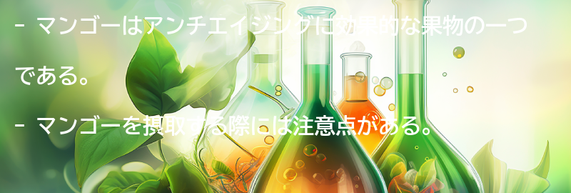 マンゴーを摂取する際の注意点の要点まとめ