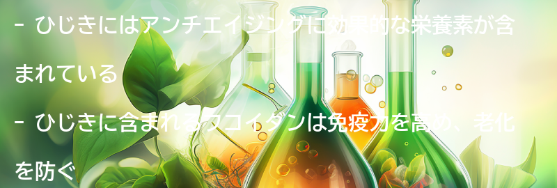 ひじきの栄養素と効果の要点まとめ