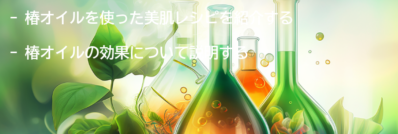 椿オイルを使った美肌レシピの紹介の要点まとめ
