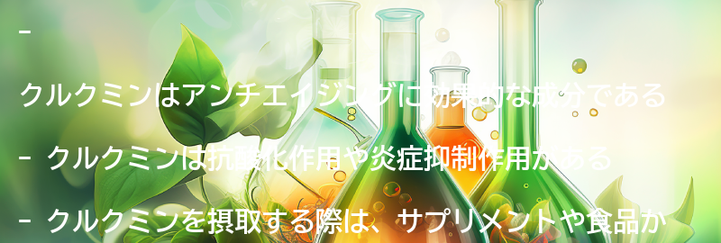 アンチエイジングに効果的なクルクミンの働きとは？の要点まとめ