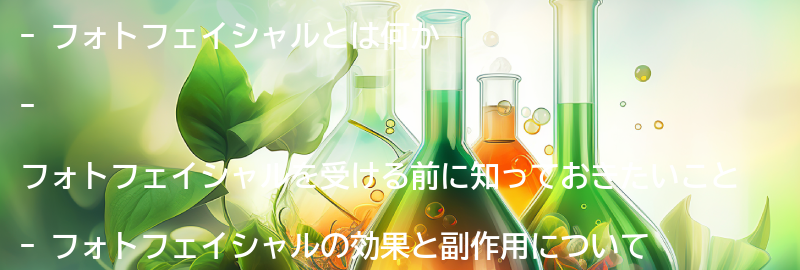 フォトフェイシャルを受ける前に知っておきたいことの要点まとめ
