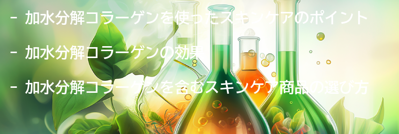 加水分解コラーゲンを使ったスキンケアのポイントの要点まとめ