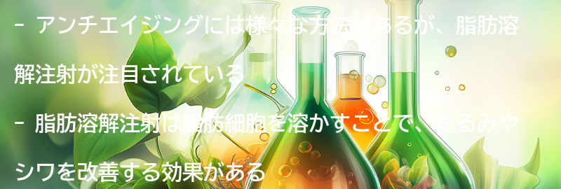 アンチエイジングについての要点まとめ