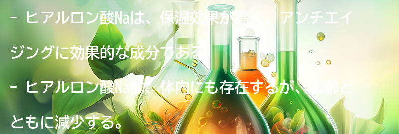ヒアルロン酸Naとは？の要点まとめ