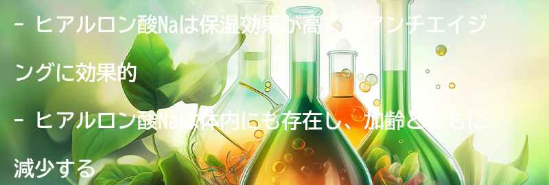 ヒアルロン酸Naの効果とは？の要点まとめ