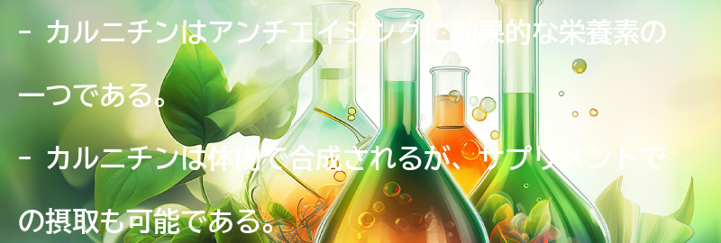 カルニチンのアンチエイジング効果とは？の要点まとめ