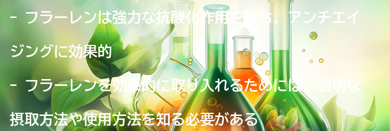フラーレンを効果的に取り入れるためのポイントの要点まとめ