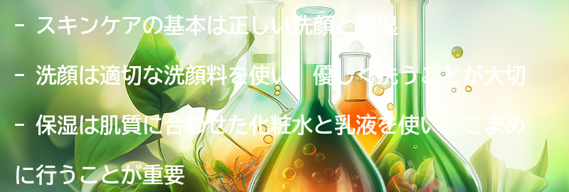 スキンケアの基本-正しい洗顔と保湿の方法の要点まとめ