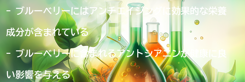 ブルーベリーの栄養成分と効果の要点まとめ