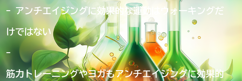 ウォーキング以外にもアンチエイジングに効果的な運動とは？の要点まとめ