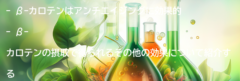β-カロテンを摂取することで得られるその他の効果とは？の要点まとめ