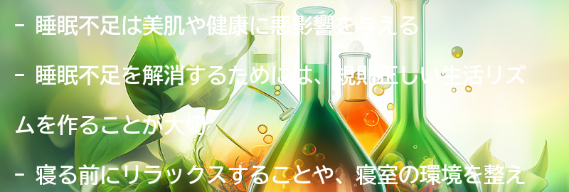 睡眠不足を解消するための簡単な方法とは？の要点まとめ