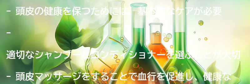 頭皮の健康を保つための基本的なケア方法の要点まとめ