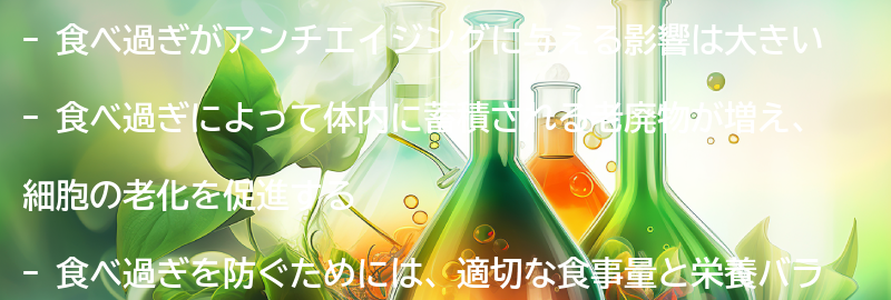食べ過ぎがアンチエイジングに与える影響とは？の要点まとめ