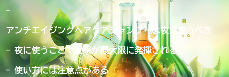 アンチエイジングヘアケアシャンプーの使い方の要点まとめ