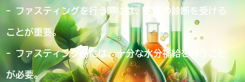 ファスティングを行う際の心構えと成功の秘訣の要点まとめ