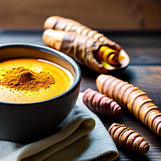 ターメリックラテ：抗酸化作用が高く、免疫力アップにも効果的