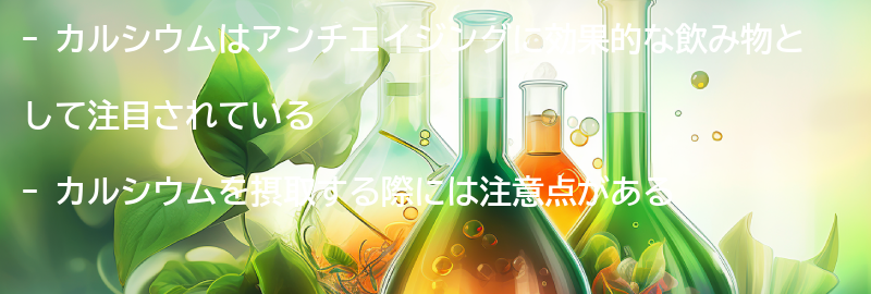 カルシウムを摂取する際の注意点の要点まとめ