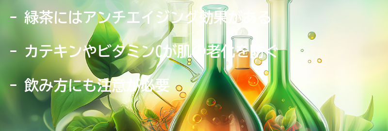 緑茶のアンチエイジング効果とは？の要点まとめ