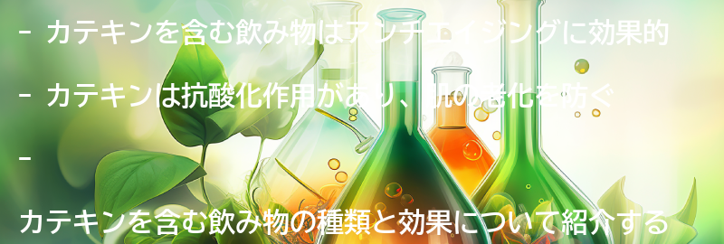 カテキンを含む飲み物の種類と効果の要点まとめ