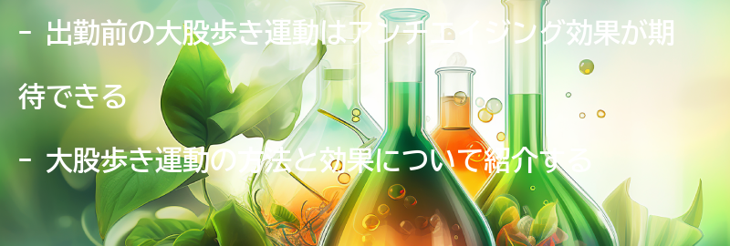 出勤前の大股歩き運動とは?の要点まとめ