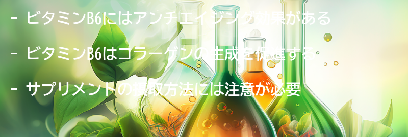 ビタミンB6のアンチエイジング効果とは？の要点まとめ