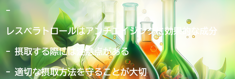 レスベラトロールを摂取する際の注意点の要点まとめ