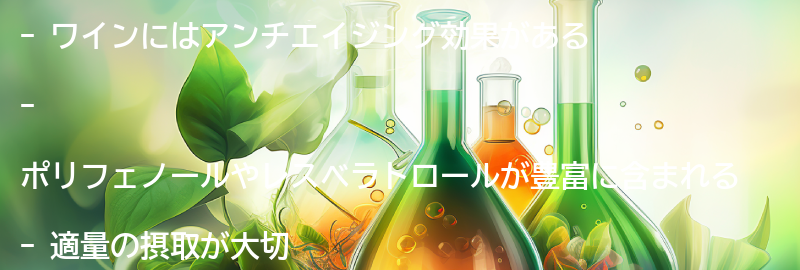 アンチエイジング飲み物5：ワインの要点まとめ
