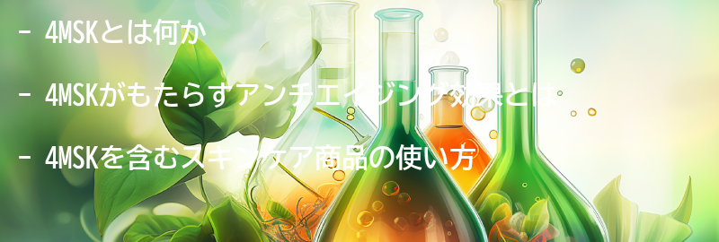 4MSKがもたらすアンチエイジング効果とは？の要点まとめ