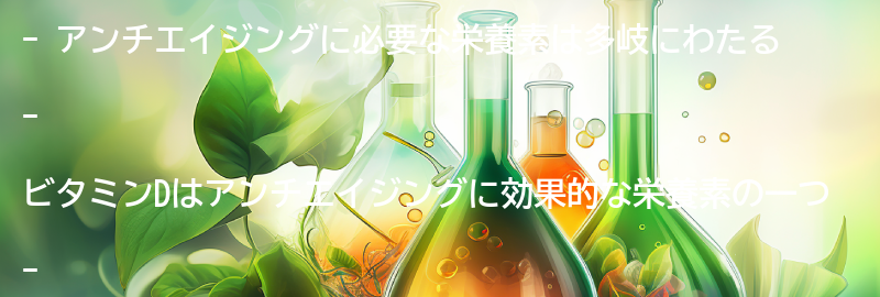 アンチエイジングに必要な栄養素とは？の要点まとめ
