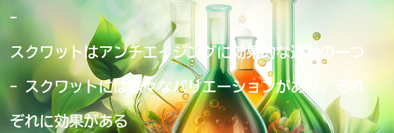 スクワットのバリエーションと効果の要点まとめ