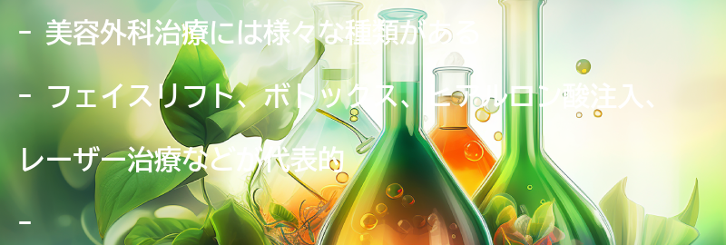 美容外科治療の種類の要点まとめ