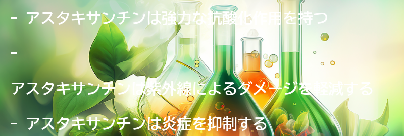 アスタキサンチンがアンチエイジングに効果的な理由の要点まとめ