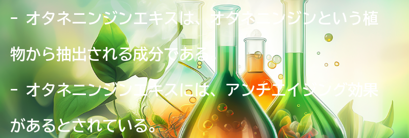 オタネニンジンエキスとは？の要点まとめ
