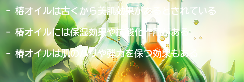 椿オイルの効果とは?の要点まとめ