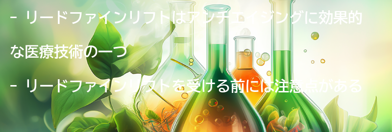 リードファインリフトを受ける前に知っておきたいことの要点まとめ