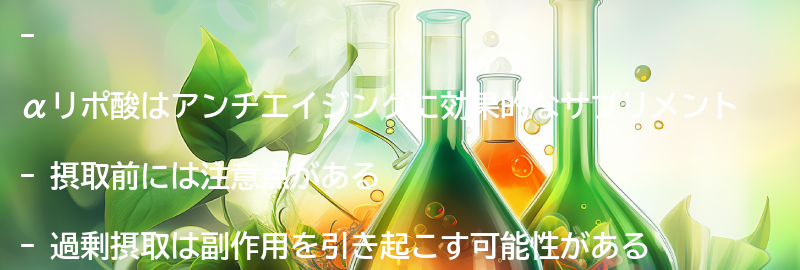 αリポ酸を摂取する前に知っておきたいことの要点まとめ