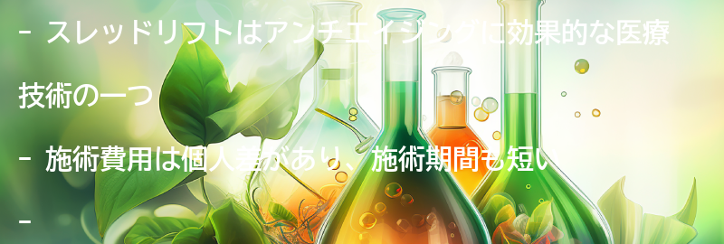 スレッドリフトの費用と施術期間の要点まとめ