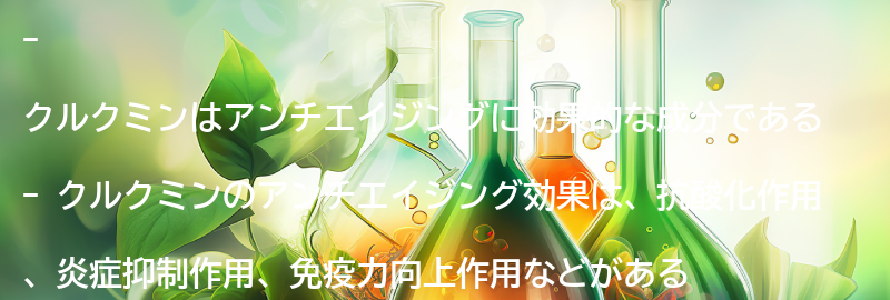 クルクミンを摂取することで得られるアンチエイジング効果とは？の要点まとめ